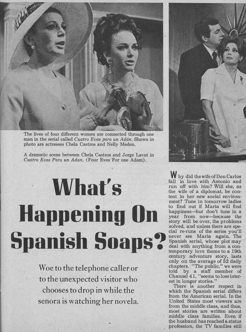 1969 article What's Happening on Spanish Soaps? DTS Foreign Soaps
